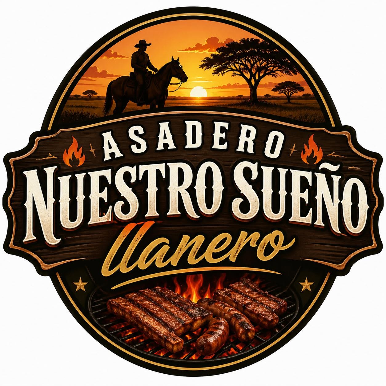 Asadero Nuestro Sueño Llanero Logo